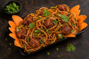 Veg Manchurian Noodles