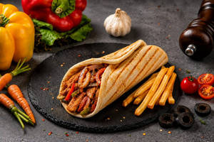 Peri Peri Chicken Shawarma (fresh Hand Crafted Bread)