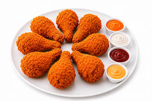 Fried Chicken 8 Pcs & 4 Dips