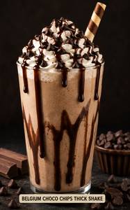Belgium choco chips thick shake