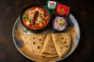 Paneer Angara With 4 Butter Tawa Roti