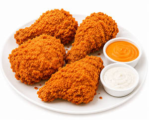 Fried Chicken 4 Pcs & 2 Dips