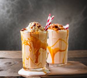Butter scotch milk shake