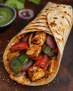 Grilled Pizza Paneer Wrap