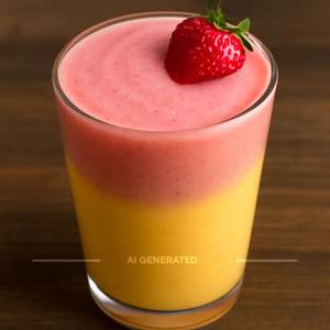 Mango Strawberry Milkshake