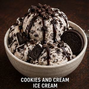 Cookies and cream ice cream
