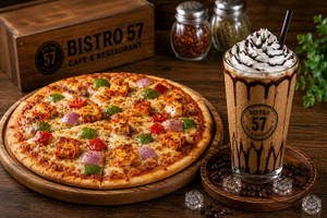 Paneer Tikka Pizza+cold Coffe