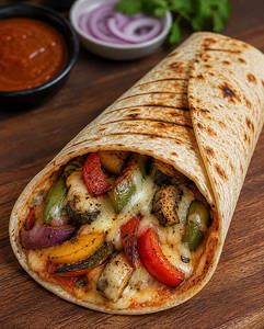 Grilled Pizza Veg Cheese Wrap