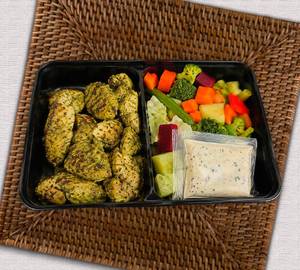 Green herb grilled chicken