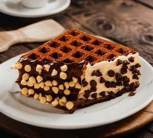 Double chocolate waffle