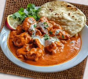 Roti (2 pcs) with chicken butter masala (3 pcs)