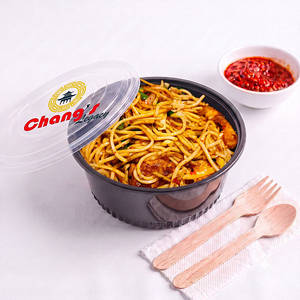 Schezwan Noodle Prawns