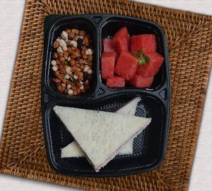 Watermelon, Bread Jam, Boiled Peanut Salad