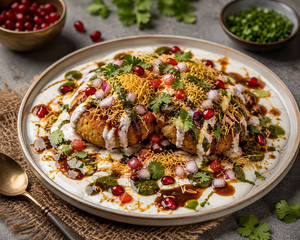 Dahi Aloo Tikki Chaat