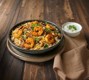 Prawns Biryani Served 4