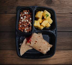 Pineapple, sappathi jam, mix boiled chana