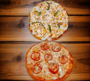 Sweet Corn And Margherita Pizza Combo [Set Of 2] [7 Inches]