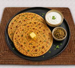 Thecha Paratha with Curd