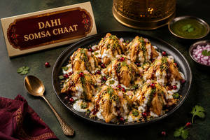 Dahi Samosa Chaat