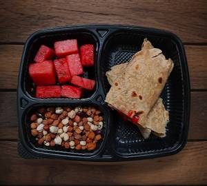 Watermelon, sappathi jam , mix boiled chana