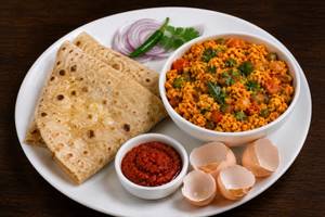 Bhurji Chapati Meal (Ghee Chapati)
