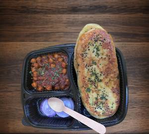 Paratha [2 pieces]   and  chana masala