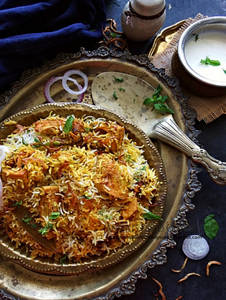 Tandoori Chicken + Mutton Biryani