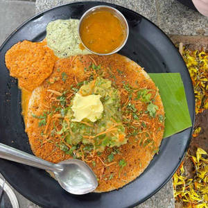 Open Butter Masala Dosa