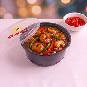 Green Red Pepper Prawns