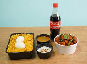Egg Biryani & Chicken 65 Combo