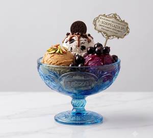 (Blackcurrant-Oreo Cookies-Kulfi) 3-Scoops Lazza Spl Premium Ice Cream