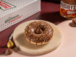 Choco Bliss Kiss Doughnut Made with Hersheys