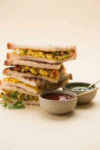 Paneer Bhurji Sandwich Grilled