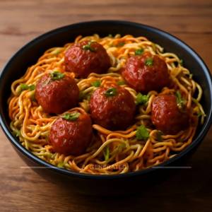 Veg Manchurian Noodles