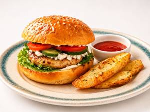 Greek Style Chicken Burger