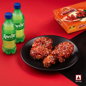 Krispy Korean Chicken 2 Pcs + 2 Sprite 250Ml