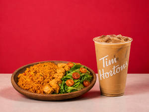 Protein Cold Coffee & Paneer Rice Bowl