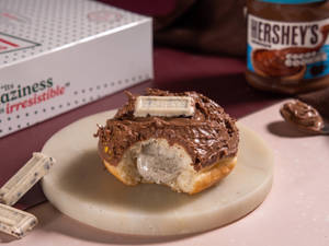 Cookies And Cream Doughnut Made with Hersheys