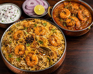 Prawns Curry Biryani