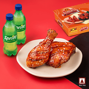 Korean Barbeque Grilled Wings 2 Pcs + 2 Sprite 250Ml