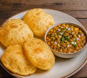 4 Luchi  With Kitchen Special Ghugni