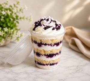 Blueberry jar cake
