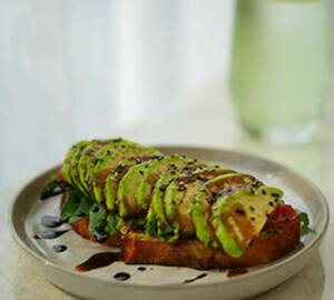 Avocado Toast With Balsamic Reduction