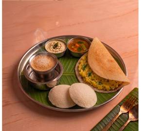 Masala Dosa [1 Pc] With Idli [2 Pcs] & Filter Coffee