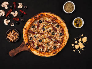 Sourdough Truffle Wild Chicken Pizza