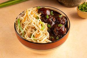 Crispy Veg Manchurian Noodles Bowl