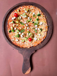 Mediterranean Cottage Cheese Pizza