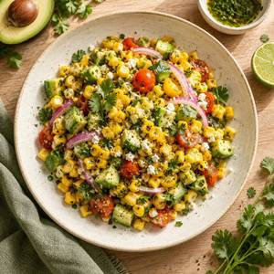Avo And Sweet Corn Salad
