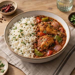 Kadhai Chicken Rice Bowl