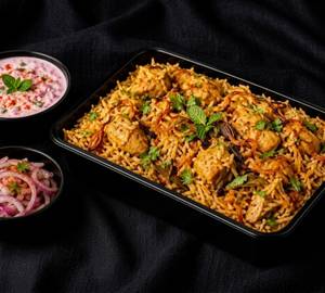 Brown Rice Dum Murg Ghee Biryani (Boneless)